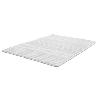 2,5 cm Komfortschaumtopper Sleezzz® Basic 140 x 200 cm mit 7-Zonen-Wellensteppung und Eckgummis