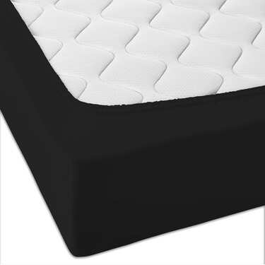 Topeltpakend CloudComfort Basic trikotaažist veniv must 180 x 190 - 200 x 200 cm (2 tk)