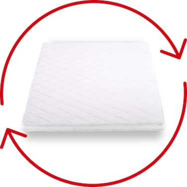 Komfortschaumtopper T6 180 x 200 cm, Höhe 6 cm, Härtegrad H3 + 2 CloudComfort Basic Mikrofaser Kopfkissen 80 x 80 cm