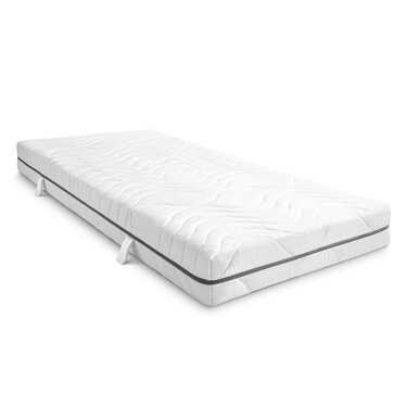 7 Zonen Viskoelastik-Matratze Sleezzz Smart 90 x 200 cm, Höhe 18 cm, Härtegrad H3 mit Air Memoryschaum + Sleezzz® Smart Kuscheldecke 140 x 200 cm
