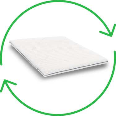 Kaltschaumtopper Supportho Premium Topper 140 x 200 cm H3, Höhe 9 cm, Härtegrad H3 mit antibakteriellem Bezug + Supportho Gel-Effekt Kissen 40 x 80 cm