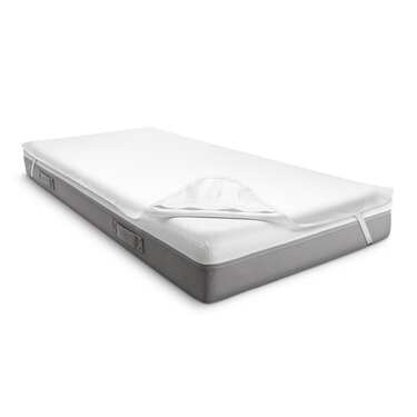 Sleezzz Vital wasserdichter Molton Matratzenschutz Fixspann 100 x 200 cm, Matratzenschoner aus 100% Baumwolle in weiß