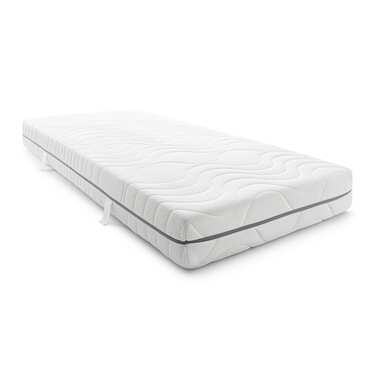 7 Zonen Viskoelastik-Matratze Sleezzz Smart 80 x 200 cm, Höhe 18 cm, Härtegrad H3 mit Air Memoryschaum + Sleezzz® Smart Kuscheldecke 140 x 200 cm