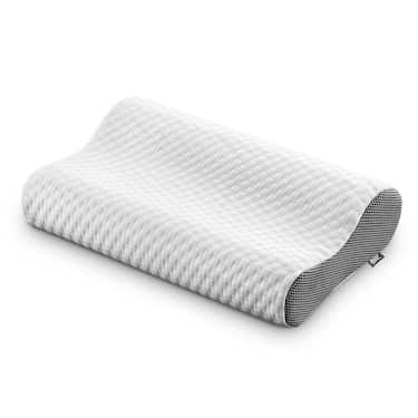 7 Zonen Viskoelastik-Matratze Sleezzz Smart 90 x 200 cm, Höhe 18 cm, Härtegrad H3 mit Air Memoryschaum + Sleezzz® Premium Memory-Effekt Kissen