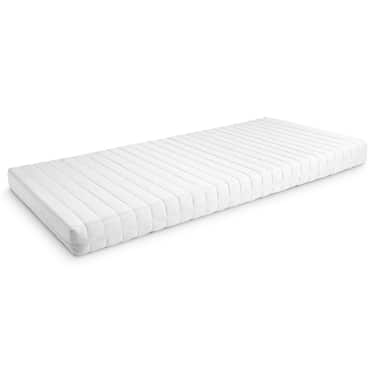 Kaltschaummatratze K16 90 x 190 cm, Höhe 16 cm, Härtegrad H2/H3 + CloudComfort Basic Gel-Flocken Kissen 40 x 80 cm gratis