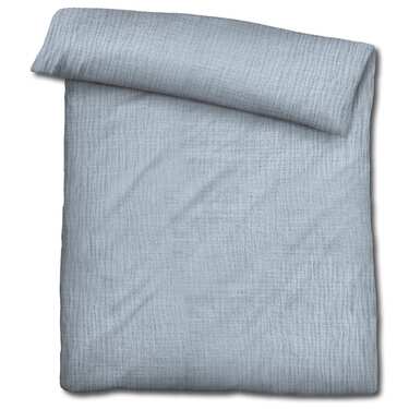 Sleezzz® musliinist voodipesu sinine 135 x 200 cm + 80 x 80 cm