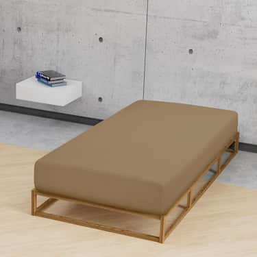 Castell laken jersey beige 90 x 190 - 100 x 200 cm