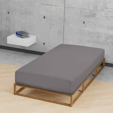 Castell prestieradlo bobor tmavosivé 90 x 190 - 100 x 200 cm dvojité balenie