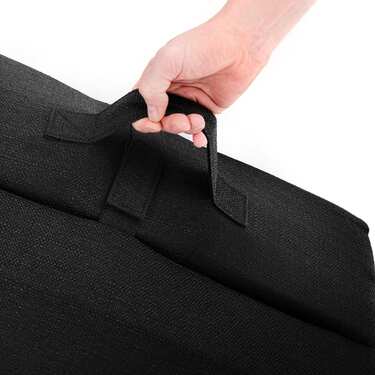 CloudComfort Premium Klappmatratze 70 x 195 cm schwarz , 10 cm hoch mit Möbelstoff bezogen