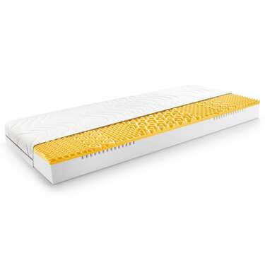 7 Zonen Viskoelastik-Matratze Sleezzz Smart 80 x 200 cm, Höhe 18 cm, Härtegrad H3 mit Air Memoryschaum + Sleezzz® Smart Kuscheldecke 140 x 200 cm