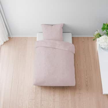Двоспальна постільна білизна з мусліну Sleezzz® рожева 135 x 200 см + 80 x 80 см