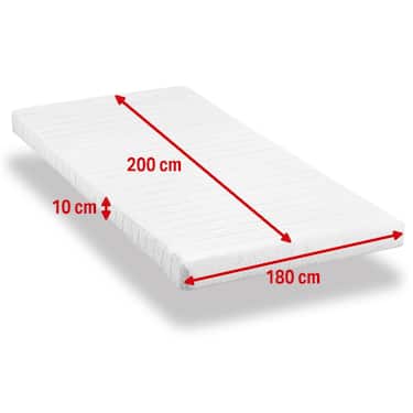 Capa de colchão K10 180 x 200 cm, altura 10 cm