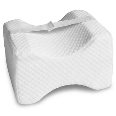 Kniekissen ergonomisch für Seitenschläfer 24 x 20 x 15 cm mit Cooling Effekt Bezug