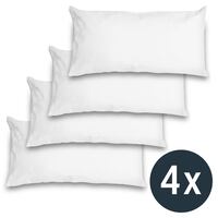 4 x Sleezzz Vital wasserundurchlässiger Molton-Kopfkissenbezug 40 x 80 cm