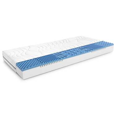 7 Zonen Viskoelastik-Matratze Sleezzz Smart 90 x 200 cm, Höhe 18 cm, Härtegrad H2+H3 mit Air Memoryschaum