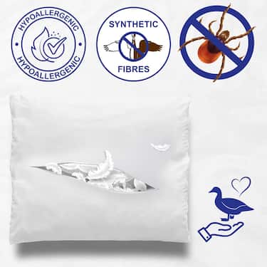 7 Zonen Viskoelastik-Matratze Sleezzz Smart 90 x 200 cm, Höhe 18 cm, Härtegrad H3 mit Air Memoryschaum + CloudComfort Basic Mikrofaser Kopfkissen 80 x 80 cm