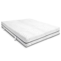 7 Zonen Viskoelastik-Matratze Sleezzz Smart 140 x 200 cm, Höhe 18 cm, Härtegrad H3 mit Air Memoryschaum