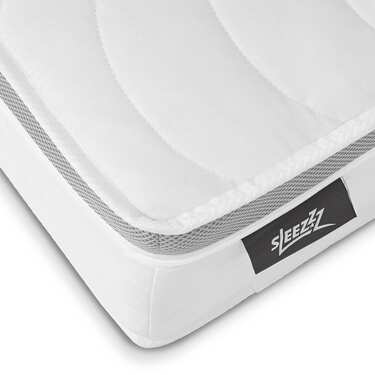 7-strefowy ergonomiczny materac kieszeniowy Sleezzz Diamond T1000 80 x 200 cm, wysokość 23 cm, poziom twardości H2/H3, 1000 sprężyn/2m²