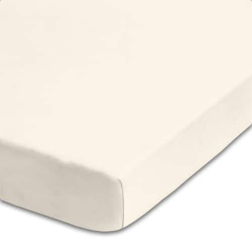 Castell prześcieradło z mikrofibry interlock jersey szampańskie 90 x 190 - 100 x 200 cm