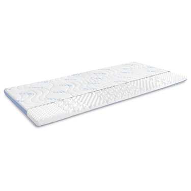 Kaltschaumtopper CloudComfort Cool 80 x 200 cm H2/H3, Höhe 7 cm, Härtegrad H2/H3, 7-Zonen Topper mit Sommer- und Winterseite