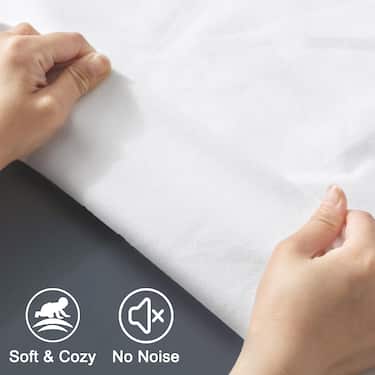 Sleezzz Vital wasserdichtes Molton Spannbettlaken mit antibakterieller Silber Veredelung 140 x 200 cm Doppelpack