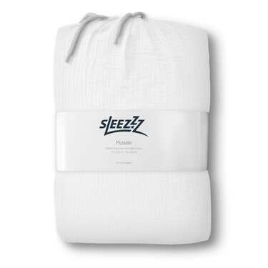 Sleezzz® musliinist voodipesu valge 135 x 200 cm + 80 x 80 cm