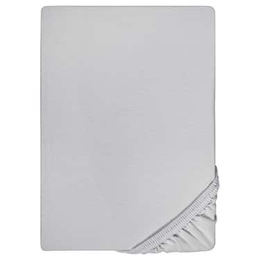 Prześcieradło z mikrofibry interlock jersey srebrnoszare 90 x 190 - 100 x 200 cm 180 x 200 - 200 x 200 cm w opakowaniu 4 szt.