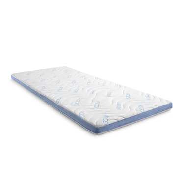 Kaltschaumtopper CloudComfort Cool 80 x 200 cm H2/H3, Höhe 7 cm, Härtegrad H2/H3, 7-Zonen Topper mit Sommer- und Winterseite