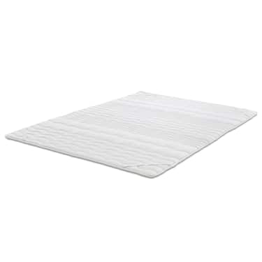 2,5 cm Komfortschaumtopper Sleezzz® Basic 100 x 200 cm mit 7-Zonen-Wellensteppung und Eckgummis