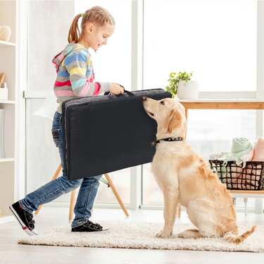 Petzzzzz ergonominen lemmikkimatto Diva M 80 x 55 x 5 cm, kokoontaitettava, liukastumaton.