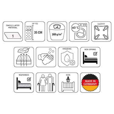 Sleezzz Basic stretch molletoon linad 120/190 - 140/210 cm kahekordses pakendis.
