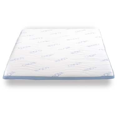 Kaltschaumtopper CloudComfort Cool 180 x 200 cm H2/H3, Höhe 7 cm, Härtegrad H2/H3, 7-Zonen Topper mit Sommer- und Winterseite