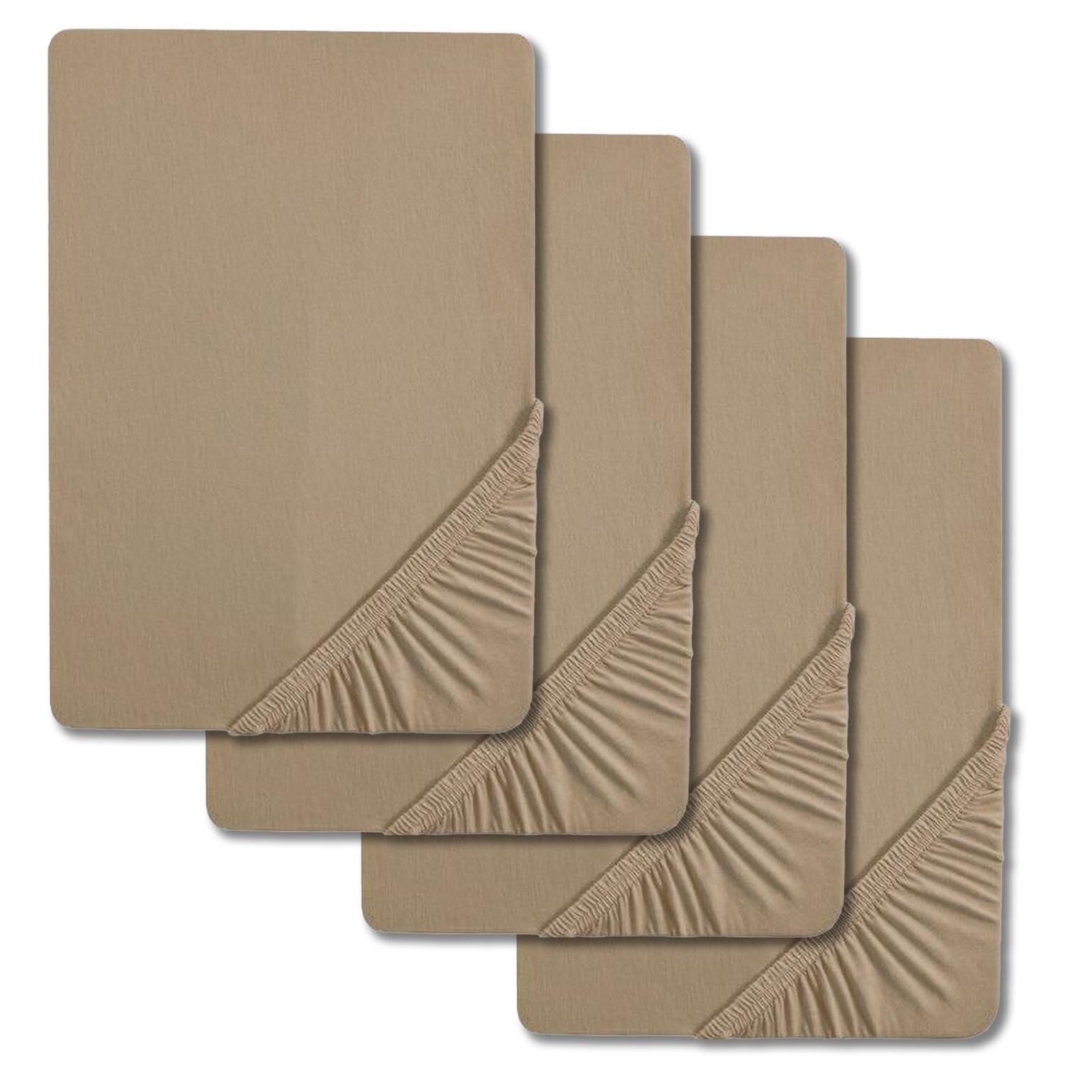 Castell lakana jersey beige 90 x 190 - 100 x 200 cm kaksinkertainen pakkaus