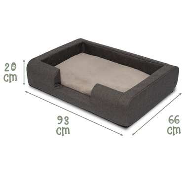 Petzzz ergonomska pasja postelja Daisy M 93 x 66 x 20 cm z ortopedsko notranjo blazino