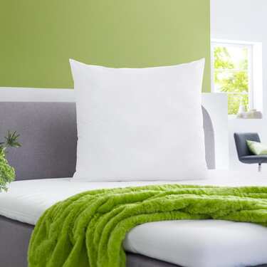 7 Zonen Viskoelastik-Matratze Sleezzz Smart 90 x 200 cm, Höhe 18 cm, Härtegrad H3 mit Air Memoryschaum + CloudComfort Basic Mikrofaser Kopfkissen 80 x 80 cm