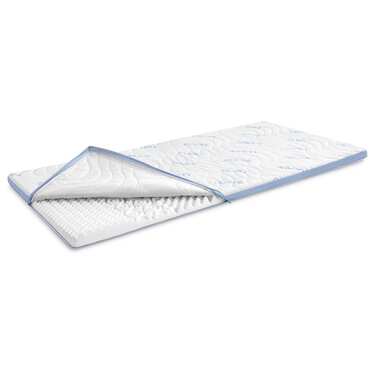 Kaltschaumtopper CloudComfort Cool 80 x 200 cm H2/H3, Höhe 7 cm, Härtegrad H2/H3, 7-Zonen Topper mit Sommer- und Winterseite