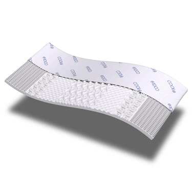 Kaltschaumtopper CloudComfort Cool 100 x 200 cm H2/H3, Höhe 7 cm, Härtegrad H2/H3, 7-Zonen Topper mit Sommer- und Winterseite