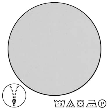 Dvojni paket CloudComfort Basic reverzibilna posteljnina svetlo siva/bela 155 x 220 + 80 x 80 cm